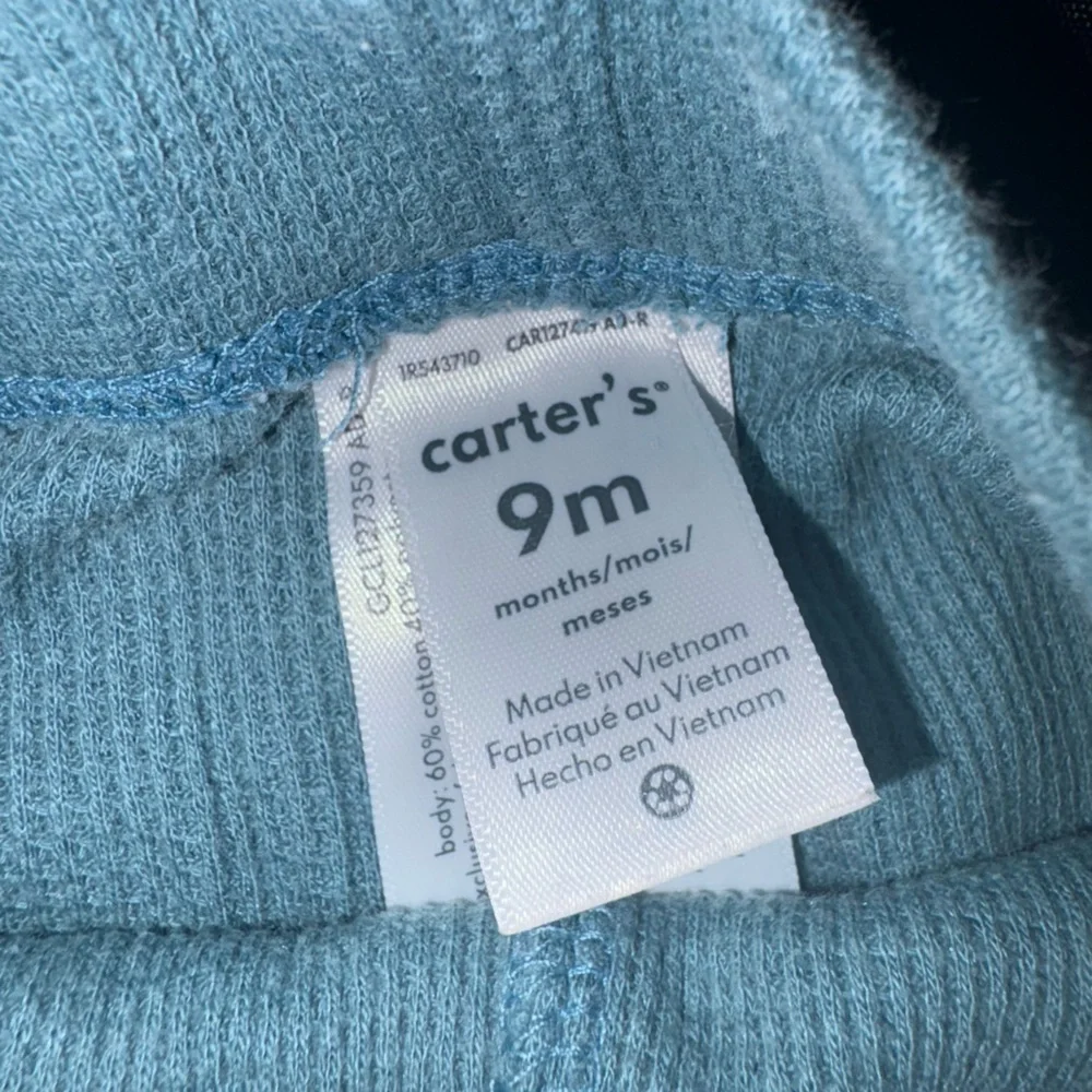 Carter's Soft Blue Knit Baby Outfit 9 Months!